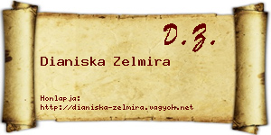 Dianiska Zelmira névjegykártya
